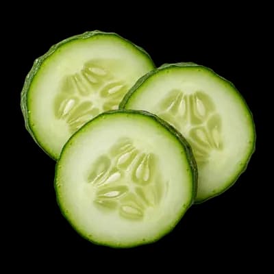 Cucumber slices